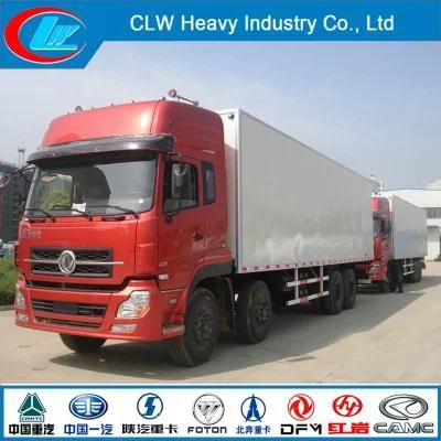 Dongfeng 8X4 15ton Big Capacity Refrigerator Van Truck in Good Quality