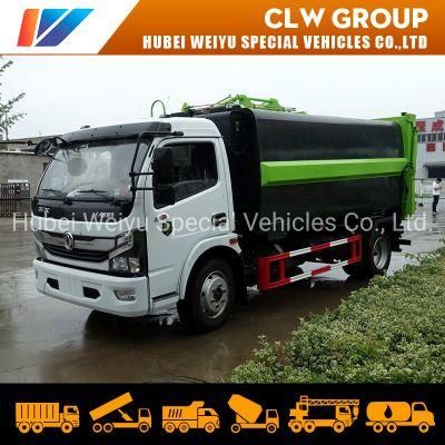 China Factory Dong Feng 7000liters 7cbm Side Loading Hanging Bucket Garbage Truck