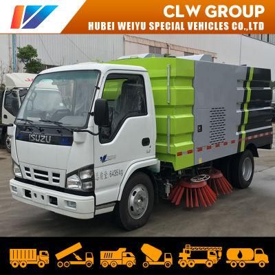 Japanese Isuzu 4*2 Street Mobile Cleaning Machine 3ton Small Road Sweeper Truck