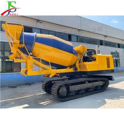 Factory Price Eco-Friendly Mobile Portable Diesel Self Loading Concrete Mixer Truck