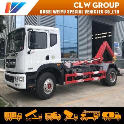 12 Ton Dongfeng Brand Hook Arm Garbage Truck with 12-15 Cbm Garbage Dump Truck for Sale