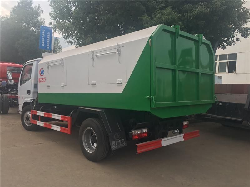 Dongfeng Small 4tons 5tons Brand New Rear Loader Hydraulic Dump Garbage Truck