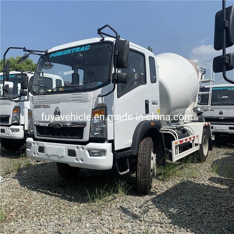 Sinotruk HOWO Mini 4 Cubic Meters 6m3 American Pump Concrete Mixer Truck for Sale