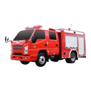 Crew Cab Water Tanker Fire Truck Fire Engine Mini Fire Truck 1500L Capacity