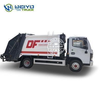 Dongfeng Waste Disposal 6cbm Garbage Compactor Truck ISO/CCC Q235 Carbon Steel Anti-Corrosive Sanitation Garbage Delivery Vehicle