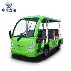 48V Battery Voltage 8 Passenger Electric Bus for Scenic Spot