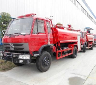 Dongfeng Model Brand New Red 24V 10000liters Water Tank Fire Truck in Malaysia