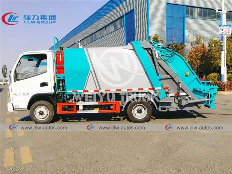 China Brand Kama 5tons 4500liters 5cbm Garbage Compactor Truck Compression Waste Removal Truck for Sanitation Services