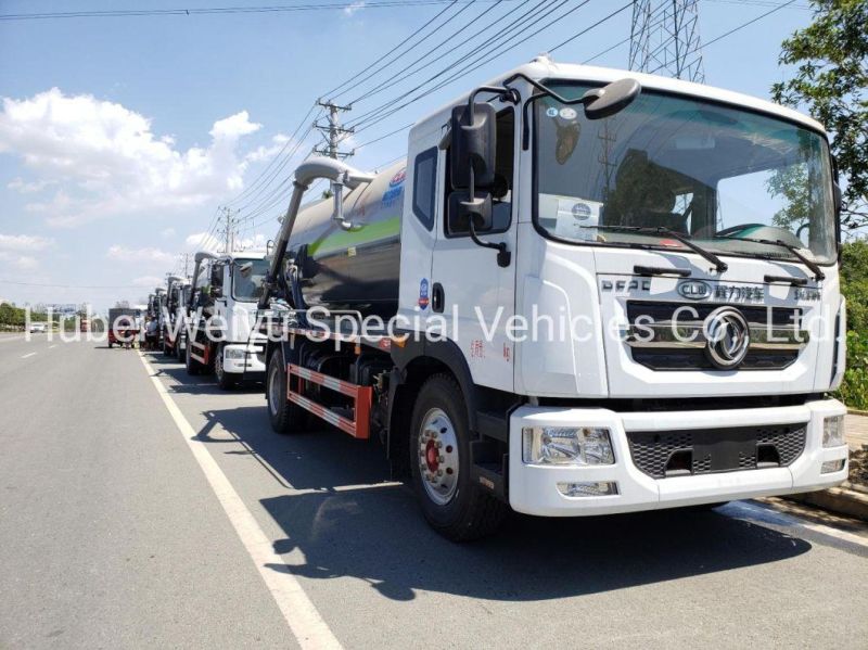 Dongfeng16tons 16m3 Vacuum Sewer Suction Tanker Truck for Sale