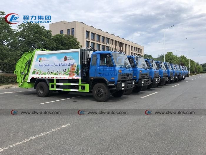 China Dongfeng Right-Hand Drive 14cbm 14, 000liters Compactor Garbage Truck to Pakistan