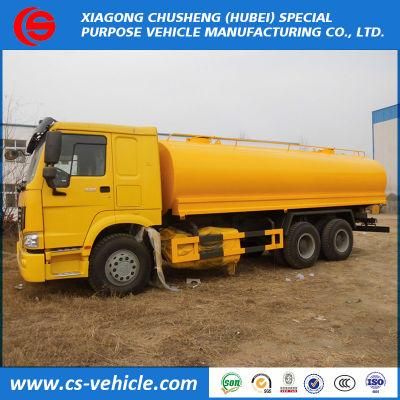 Sinotruck HOWO 6X4 20000L 20m3 Water Bowser 20tons Water Tank Truck