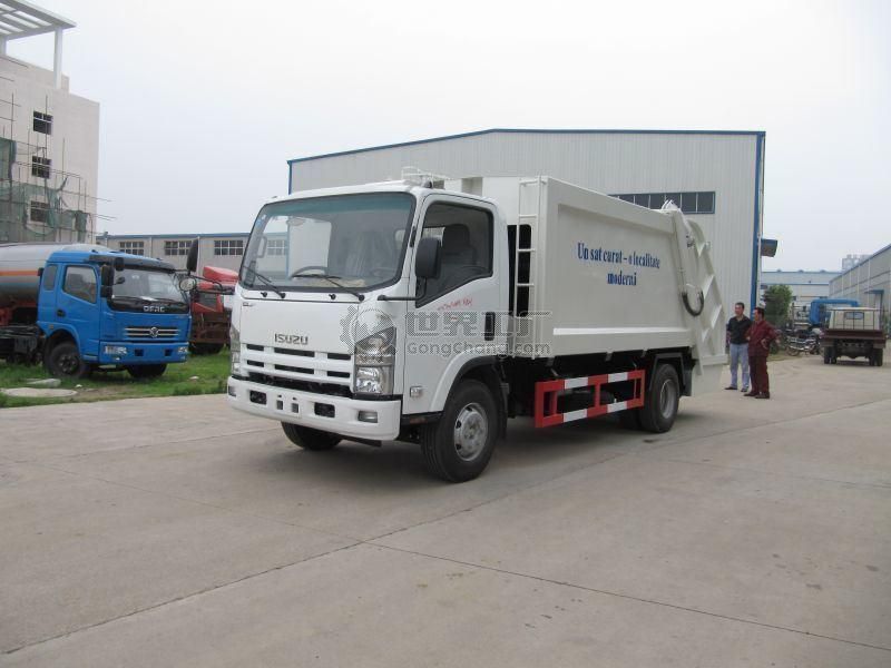 Japanese Brand Small 4*2 8m3 Garbage Truck Compress Garbage Truck