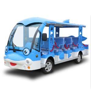 Factory Sell City Street Park Dolphin Design 14 Seats Sightseeing Shuttle Bus for Sale (DN-14)