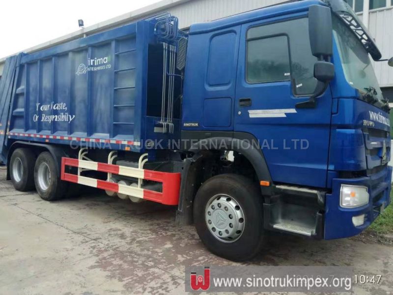 HOWO 10cbm 12cbm Skip Loader Swing Arm Garbage Truck