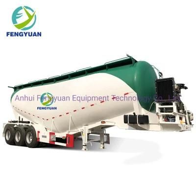 V Type 3 Axle 55m3 Pnumatic Cement Tankers Dry Bulk Cement Tank Trailer