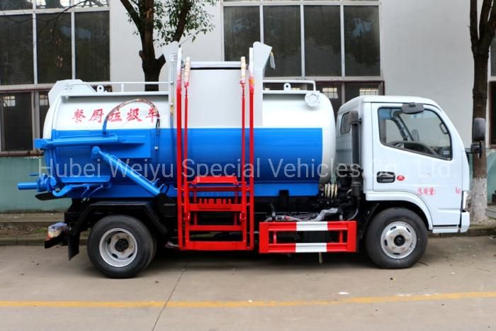 Factory Price Dongfeng 5cbm/5000liters/Litres Mobile Kitchen Garbage Truck in City