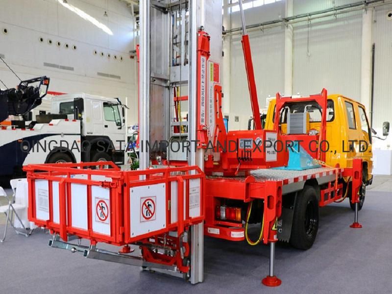 China New 28m High Aerial Work Platform Truck with Ladder