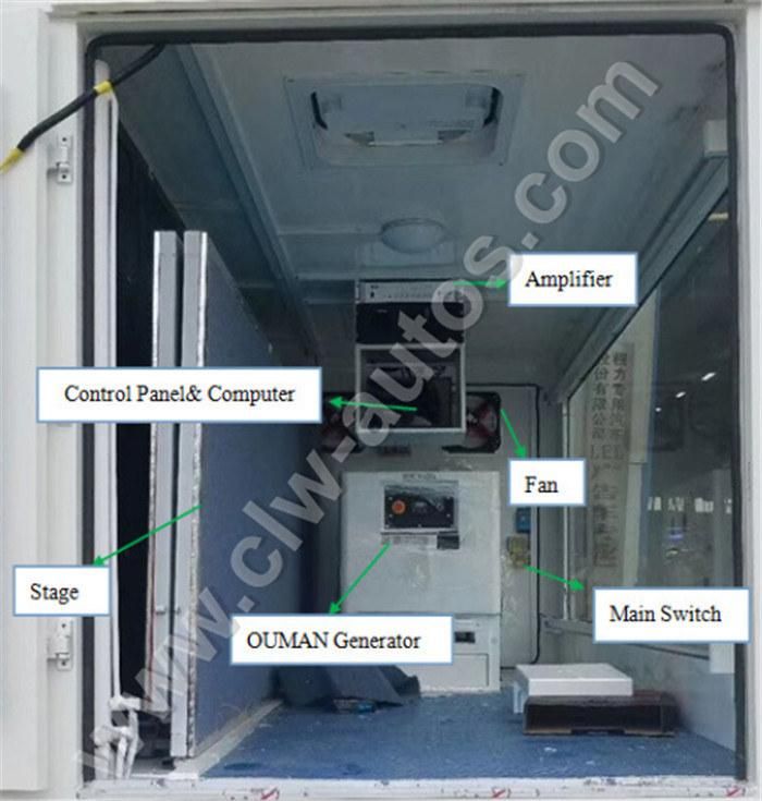 China Export Good Price Outdoor Broadcasting Trucks with 4 Scrolling Poster Display Billboards Advertising Truck
