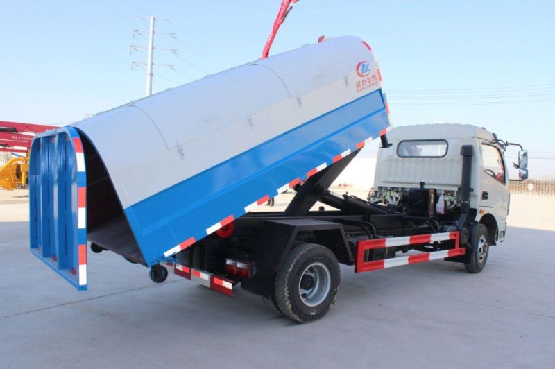 Dongfeng 8m3 Detachable Hopper with Hook Lift Garbage Truck