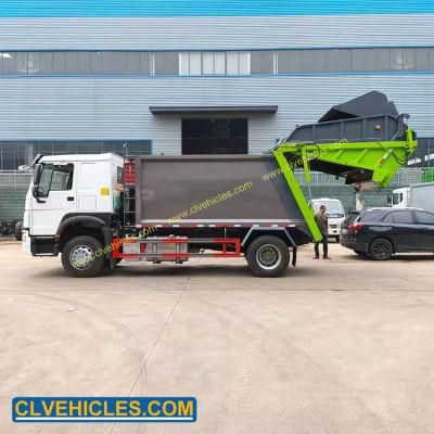 Sinotruk 6 Wheels Heavy Duty 266HP 15cbm Garbage Compactor Truck