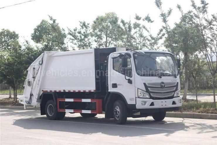 Foton 4X2 8cbm 120HP Refuse Collection Vehicle Garbage Compactor Truck