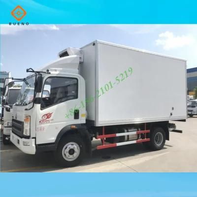 Sinotruk HOWO 4*2 Euro2 Left Hand Driving LHD Freezer Truck with Thermo King Refrigerated Units