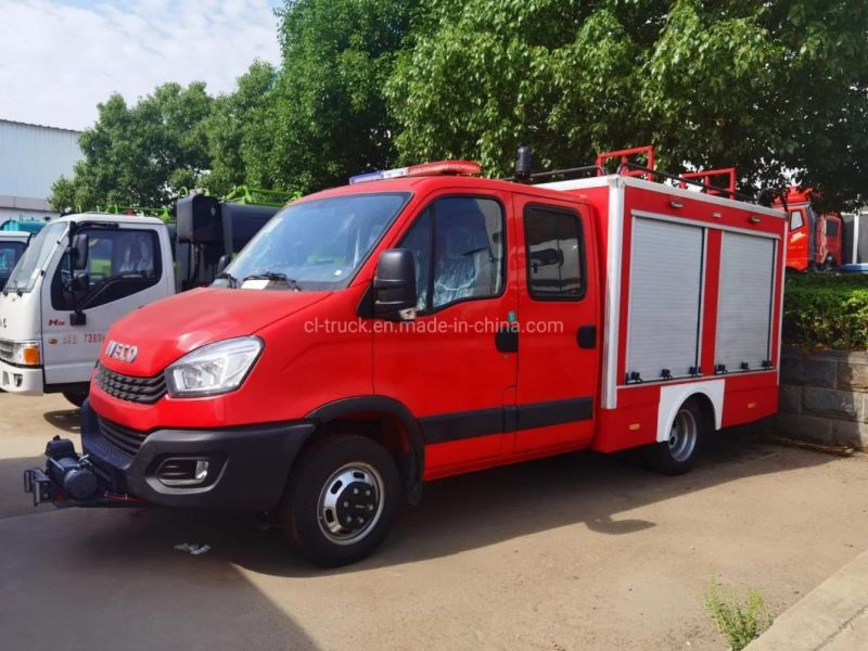 Good Quality Factory Price Double Row Small 1tons 1m3 Fire Engine Car