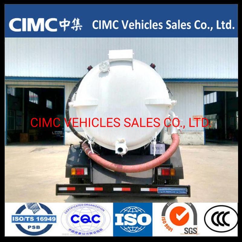 China Isuzu F Series Ftr 4*2 Sewage Vehicles Vacuum Sewage Suction 10000 Liters