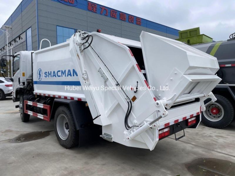 Shacman 8 Cbm Compactor Garbage Truck Mobile Waste Trash Collection Truck for Sanitaion