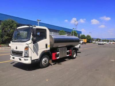 10tons Stainless Steel Drinking Water Tanker HOWO Water Bowser Vehicles