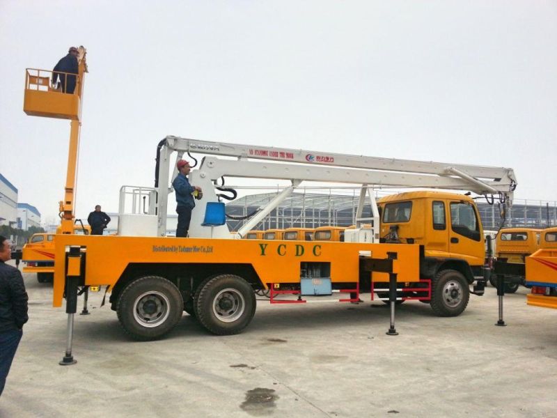 Isuzu 600p Double Row High-Altitude Operation Electric Maintenance Vehicle for 15m 16m 18m 20m 22m