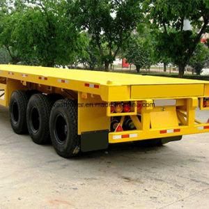 3 Axles 50t Carbon Steel Flatbed Semi Trailer