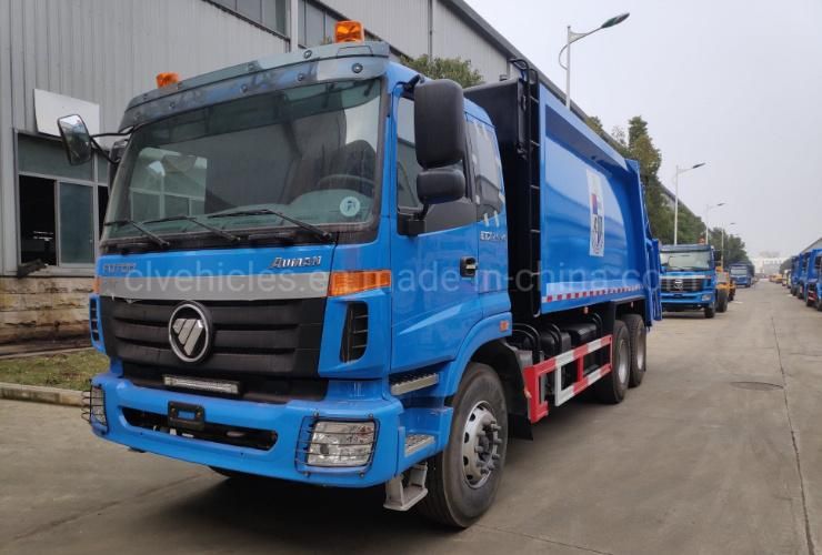 Foton 6X4 240HP 18cbm Garbage Waste Compressed Refuse Compactor Truck