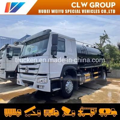 HOWO 4X2 6 Wheels 290HP 8m3 Vacuum Pump Sewer Jetting Truck High-Pressure Jetting Hose Sewage Suction Cleaning Truck