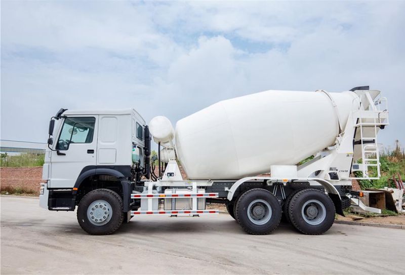 White Color Transport Concrete Mixing Truck Heavy Duty Truck