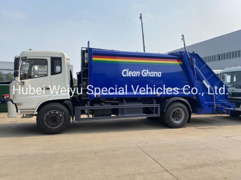 China Factory Dongfeng 1208chassis 15-20 Cbm Loaders Trash Truck 6X4 Compactor Garbage Truck for Sale