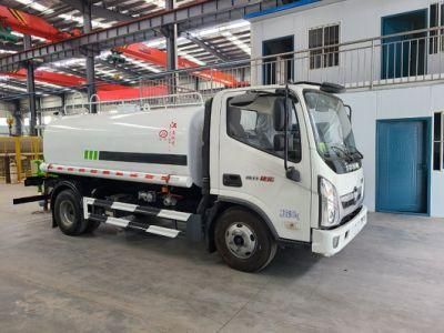Low Price Foton 4X2 Mini Water Tank Transport Truck 5000 Liter Bowser Sprinkling Water Tanker Truck for Sale