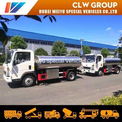 5000liters Water Delivery Truck SUS304 Food Grade 5cbm Drinking Water Tank Truck 5t Pure Water Truck