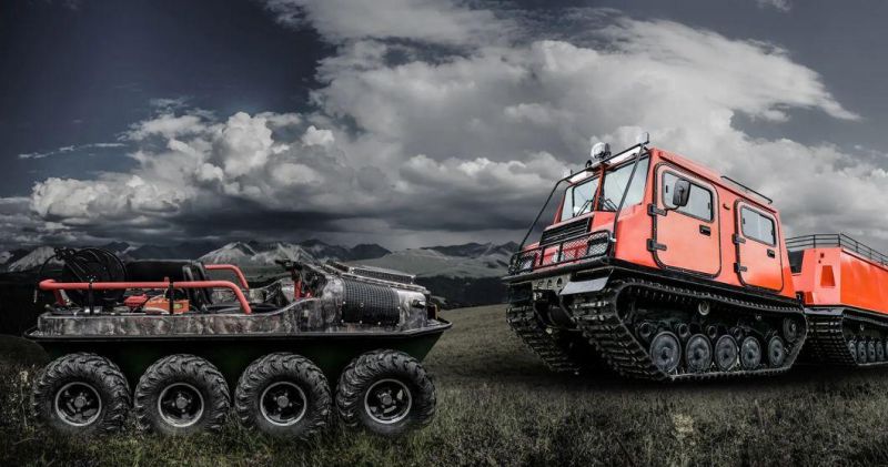 High Quality Amphibious Rescue 8X8 800cc ATV All Terrain Vehicle for Mountain Swamp River