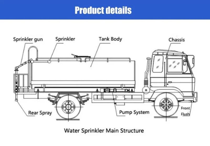 Foton 15 Tons 4000 Gallon Water Truck for Sale Factories