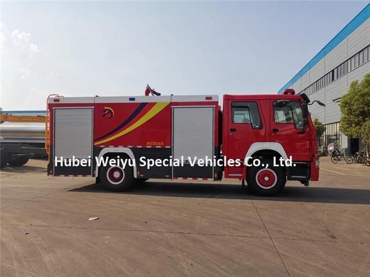Sinotruk LHD Rhd 8000L Water Tank Fire Fighting Vehicle 6-Wheel HOWO 8tons Fire Engine