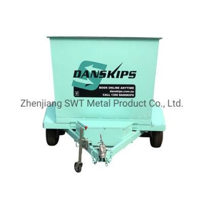 Best Seller Overturned Plastic Spraying Dustbin Trailer