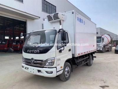 Hot Sale Foton Rhd 8ton 8 Cubic 6m Long Fiberglass Cold Truck