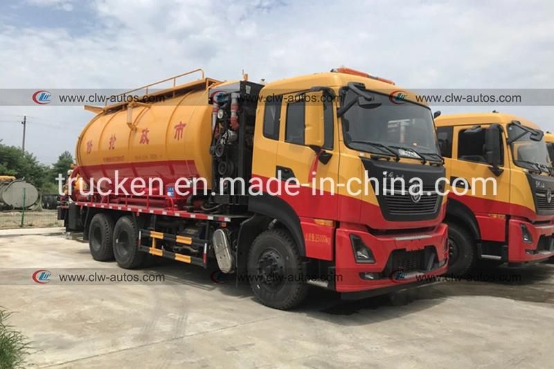 Heavy Duty Dongfeng Tianlong 6X4 16cbm High Pressure Jetting Sewer Cleaning Vacuum Sewage Suction Trucks