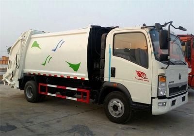 Sinotruk HOWO 8cbm 8m3 8t Compactor Refuse Truck for Waste Recycling
