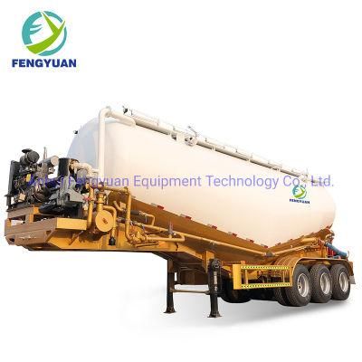 3 Axle Dry Bulk Cement Truck Powder Tank Semi Trailer Cement Bulk Carrier for Sale