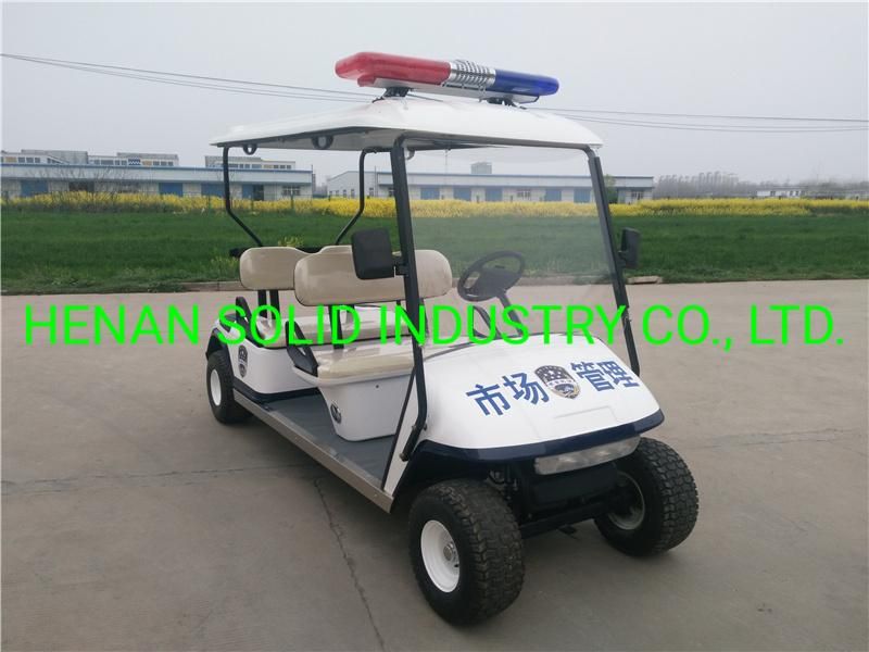 4 Kw Motor Mini Electric Security Patrol Car for Sale in New Design Policeman Style
