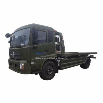 Dongfeng Tianjin 4X2 Type 10tons 8tons Flat Bed Truck Tow Truck Wrecker