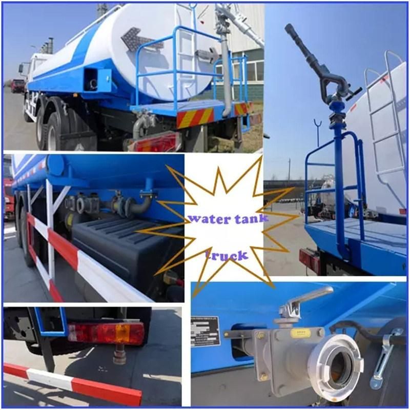 Dongfeng 270HP 6X4 10 Wheels 16 Cubic Meters Water Tank Water Sprinkler Truck