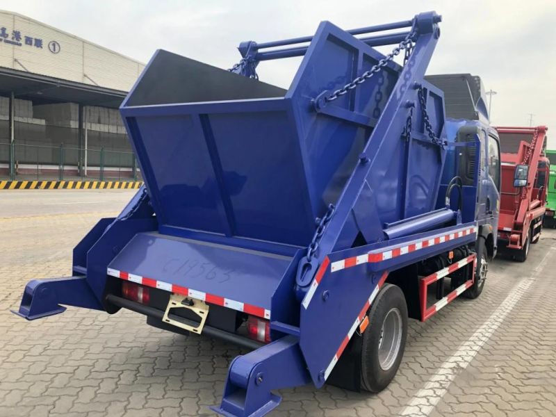 Sinotruk HOWO 4X2 8cbm Swing Arm Skip Loader Refuse Truck